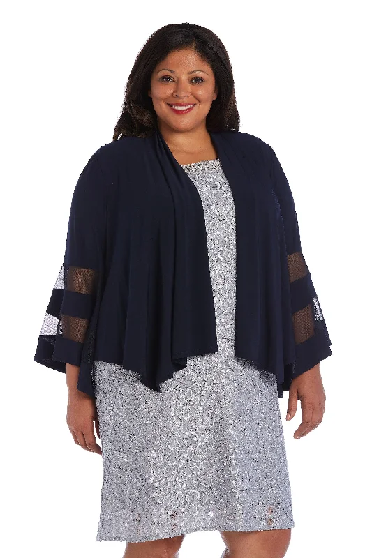 R&M Richards 5268W Plus Size Open Jacket