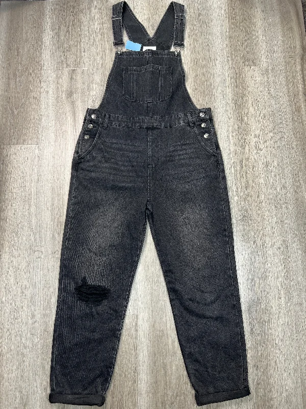 Overalls By TNR JEANS In Black Denim, Size: L