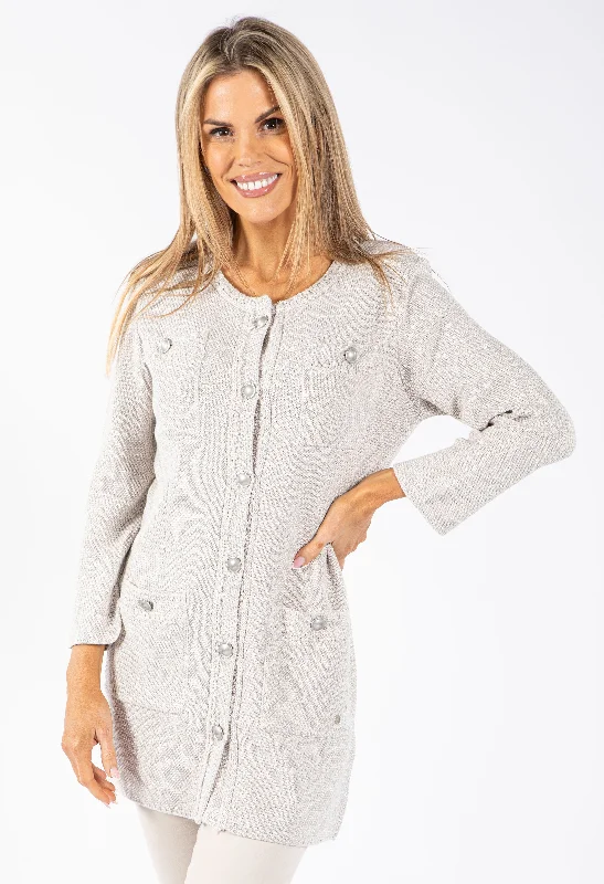 Lurex Long Cardigan