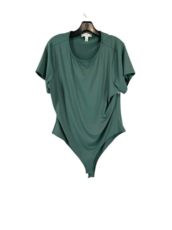 Bodysuit By Clothes Mentor In Green, Size: 2x