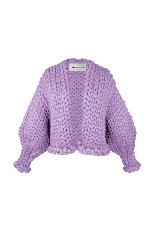 Lilac Colossal Knit Cardigan