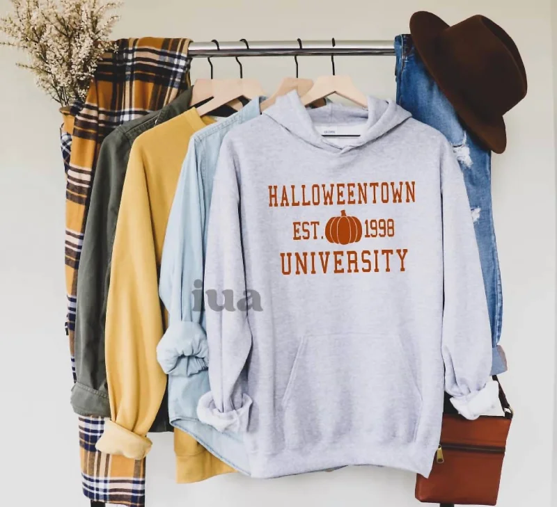 Halloweentown Hooded Sweatshirt In Heather Grey