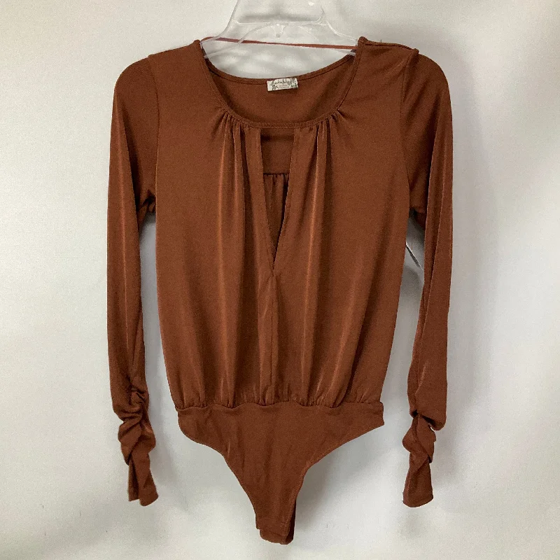 Bodysuit By Free People In Brown, Size: Xs