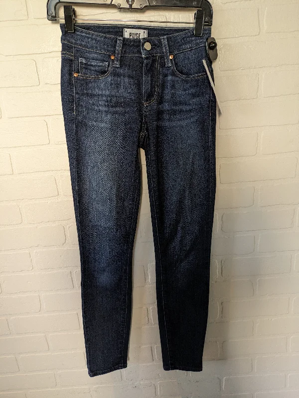 Blue Denim Jeans Skinny Paige, Size 0