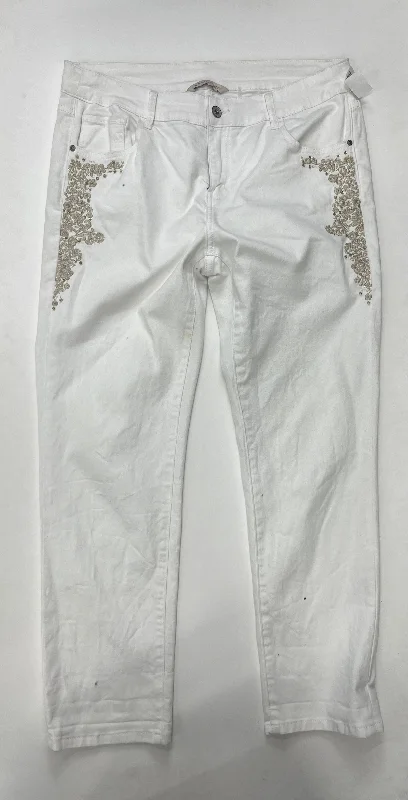 White Jeans Soft Surroundings, Size 8petite