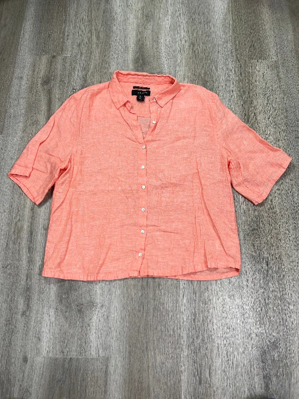 Blouse Short Sleeve By Tahari By Arthur Levine  Size: S