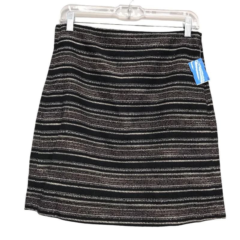 Skirt Mini & Short By Loft In Black & White, Size:4