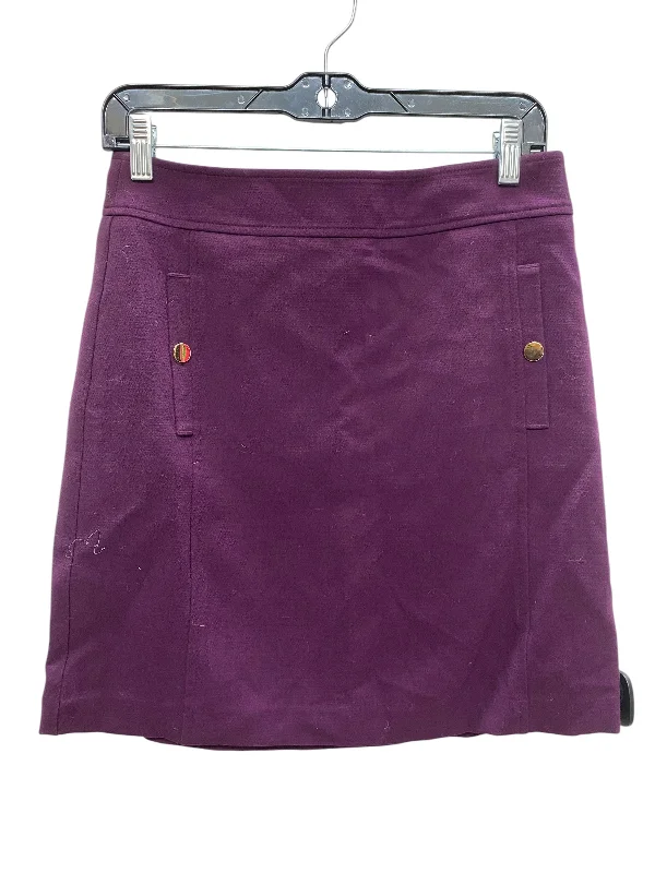 Skirt Mini & Short By Loft In Purple, Size: 4