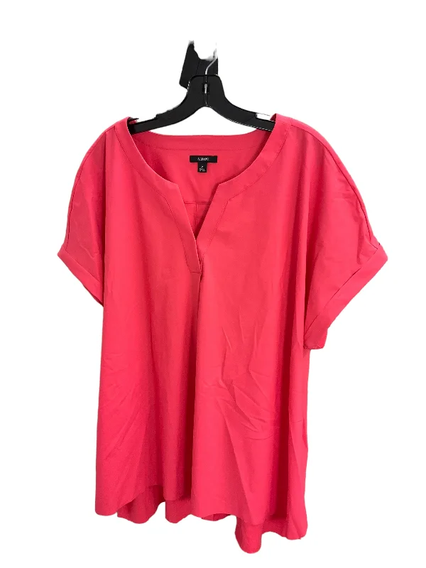 Top Short Sleeve By Alfani In Pink, Size: 2x