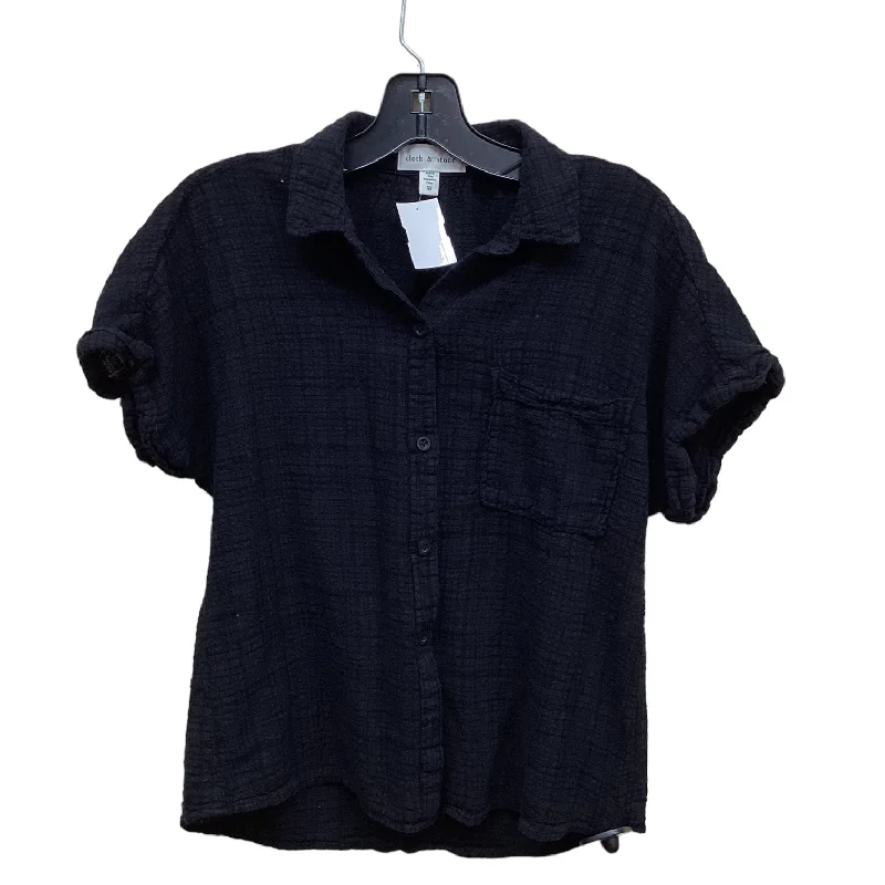 Top Short Sleeve By Cloth & Stone In Black, Size: Xs