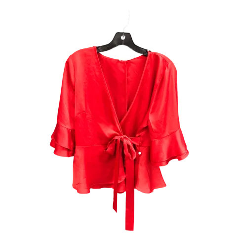 Top Short Sleeve By Mi Ami In Red, Size: L