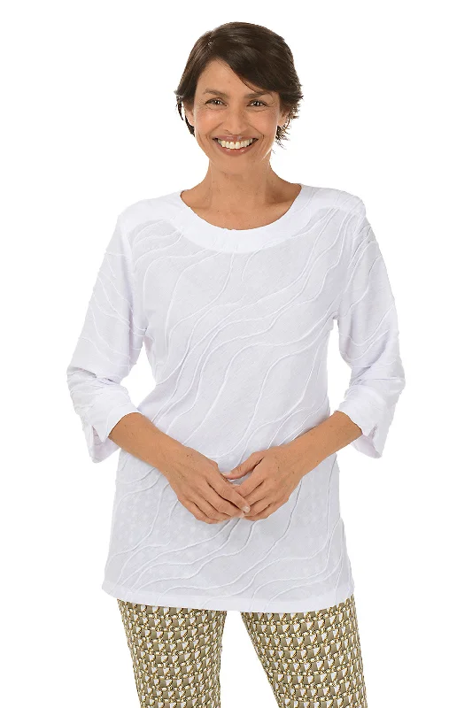 Wave Seam Knit Tunic