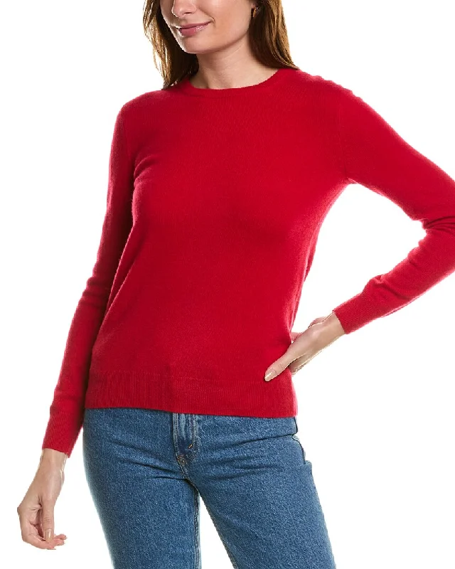 Amicale Cashmere Basic Crewneck Cashmere Sweater