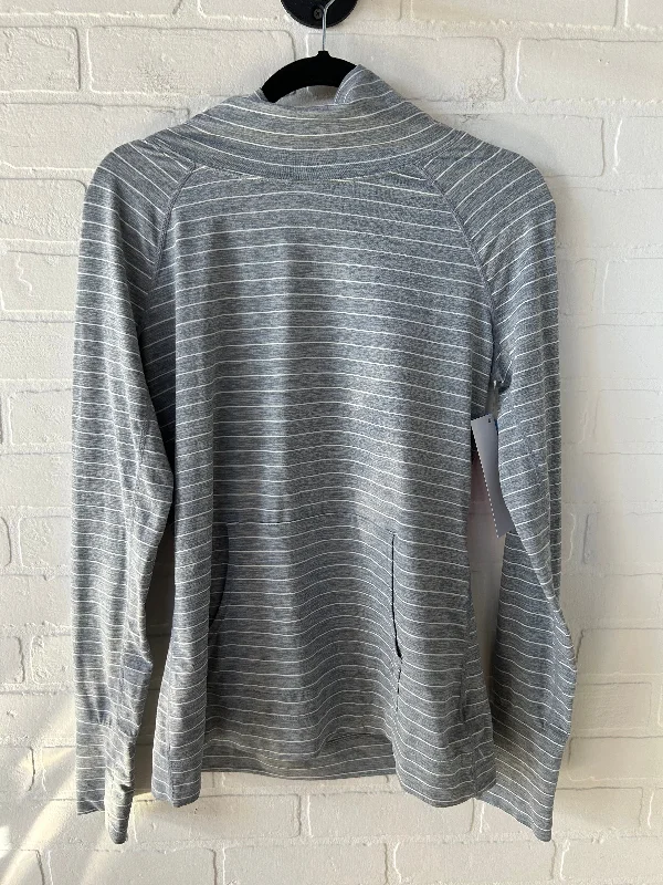 Top Long Sleeve Basic By Gapfit In Grey & Yellow, Size: M