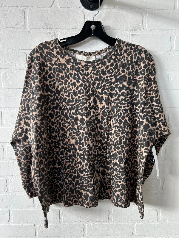 Top Long Sleeve By rapsodia In Animal Print, Size: Xl