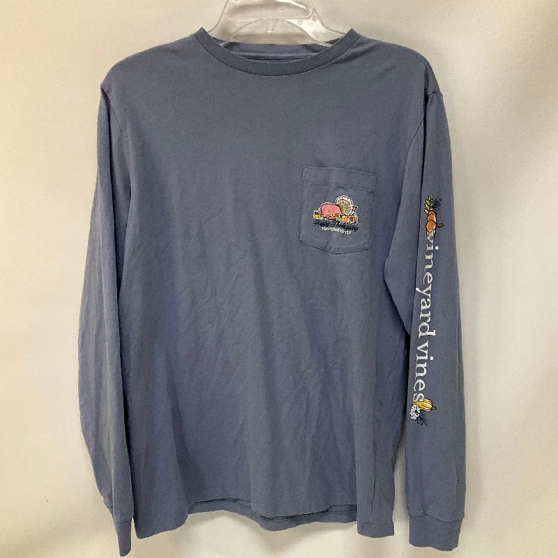 Top Long Sleeve By Vineyard Vines In Blue, Size: S