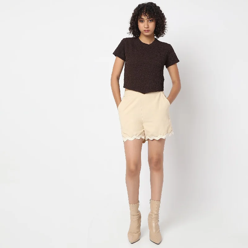 Structure Crew Neck Crop Top