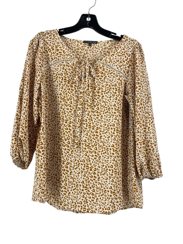 Top 3/4 Sleeve By West Kei In Animal Print, Size: S