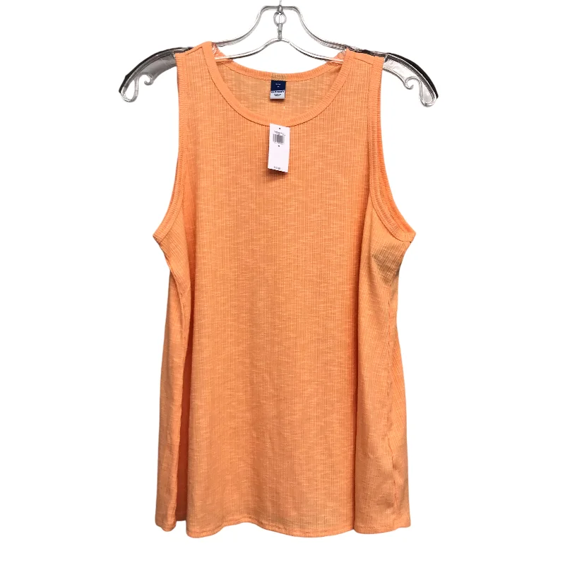 Top Sleeveless Basic By Old Navy In Orange, Size:M