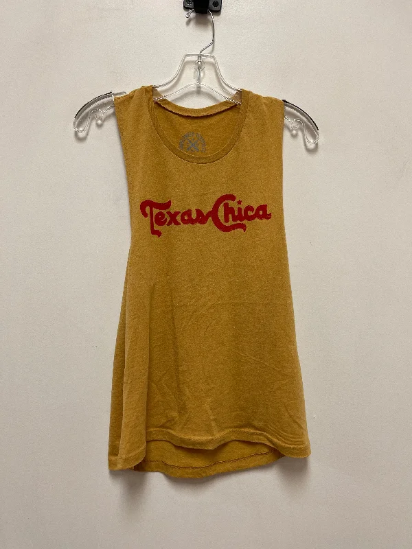 Top Sleeveless By Clothes Mentor In Yellow, Size: M