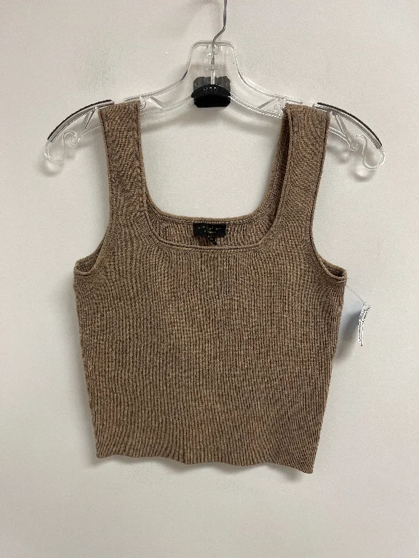 Top Sleeveless By Current Air In Beige, Size: M