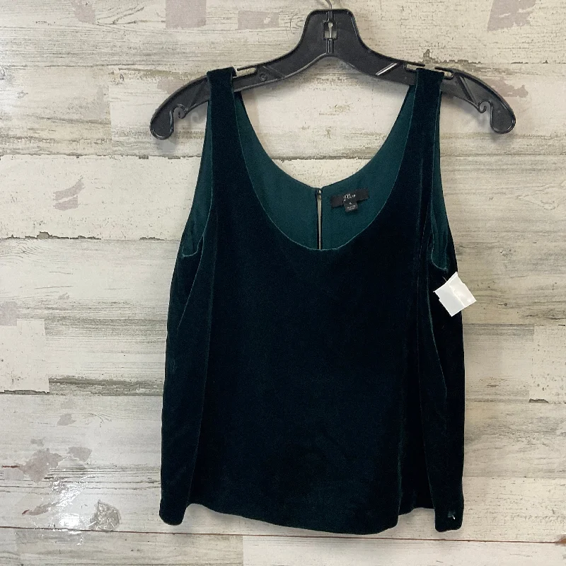 Top Sleeveless By J. Crew In Green, Size: S