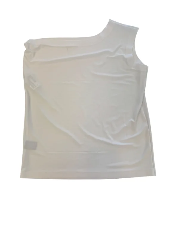 Top Sleeveless By Norma Kamali In White, Size: S