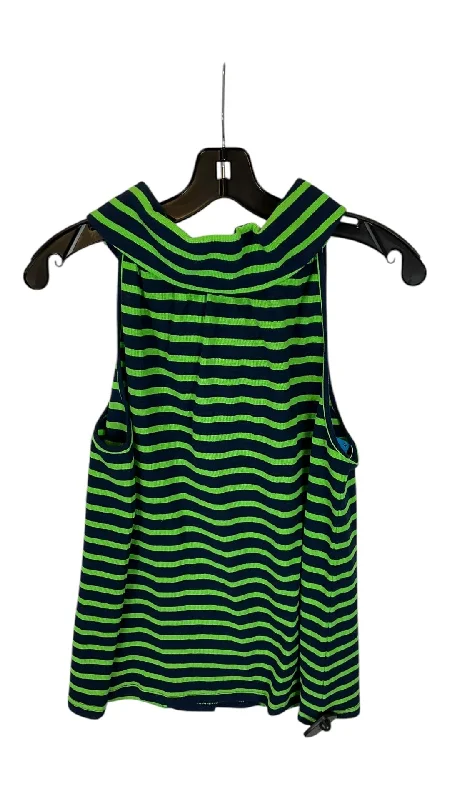 Top Sleeveless By Sail To Sable In Striped Pattern, Size: M