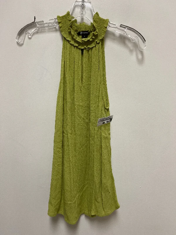 Top Sleeveless By Versona In Green, Size: S